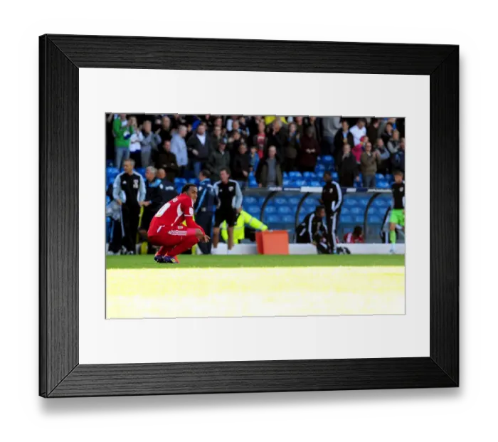 Framed Print : Disappointed Nicky Maynard of Bristol City After Leeds United's League Cup Victory Framed Print : Disappointed Nicky Maynard of Bristol City After Leeds United's League Cup Victory