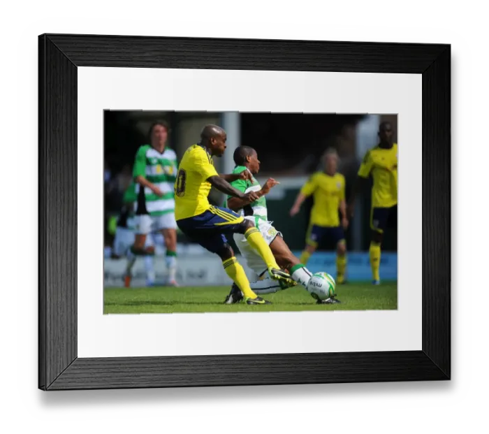 Framed Print : Soccer - Pre Season Friendly - Yeovil Town v Bristol City - Huish Park Framed Print : Soccer - Pre Season Friendly - Yeovil Town v Bristol City - Huish Park
