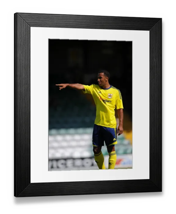 Framed Print : Bristol City's Nicky Maynard Scores in Pre-Season Friendly Against Yeovil Town at Huish Park