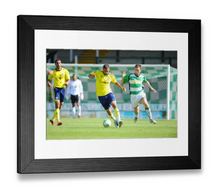 Framed Print : Bristol City vs Yeovil Town: Liam Fontaine vs Steve McClean - Pre-Season Friendly at Huish Park Framed Print : Bristol City vs Yeovil Town: Liam Fontaine vs Steve McClean - Pre-Season Friendly at Huish Park