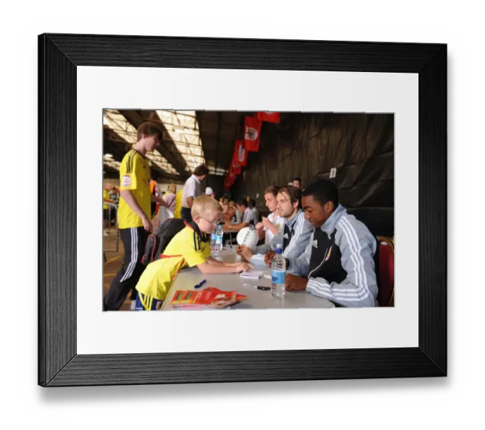 Framed Print : Bristol City Football Club: Marlon Jackson Signing Autographs at Ashton Gate Open Day Framed Print : Bristol City Football Club: Marlon Jackson Signing Autographs at Ashton Gate Open Day