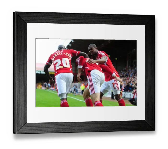 Framed Print : Brett Pitman's Dramatic Equalizer: A Championship Thriller at Ashton Gate - September 2011 (Bristol City vs. Hull City)