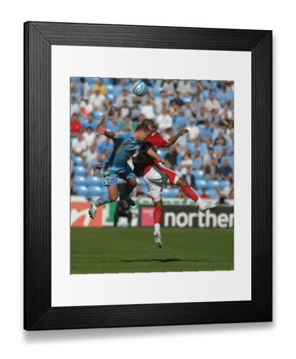 Framed Print : Marvin Elliott: Thrilling Moment at Coventry City vs. Bristol City