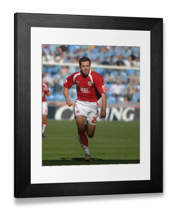 Framed Print : Ivan Sproule in the Heart of Coventry City vs. Bristol City Rivalry