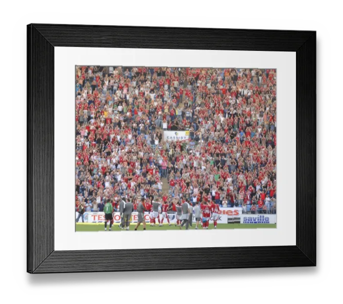 Framed Print : Bristol City vs Coventry City: A United Display of Pride and Passion Framed Print : Bristol City vs Coventry City: A United Display of Pride and Passion