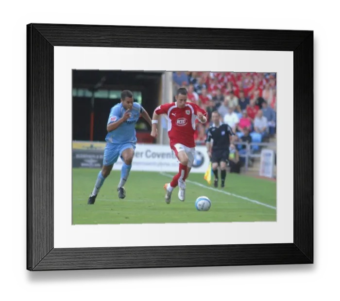 Framed Print : Football Rivalry: The Intense Moment - Michael McIndoe (Coventry City) vs. Bristol City