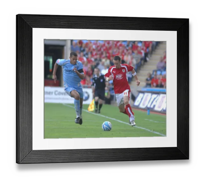 Framed Print : Bristol City vs. Coventry City Rivalry: Michael McIndoe's Intense Moment
