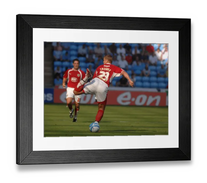Framed Print : Intense Rivalry: Lee Trundle in Action - Coventry City vs. Bristol City Framed Print : Intense Rivalry: Lee Trundle in Action - Coventry City vs. Bristol City