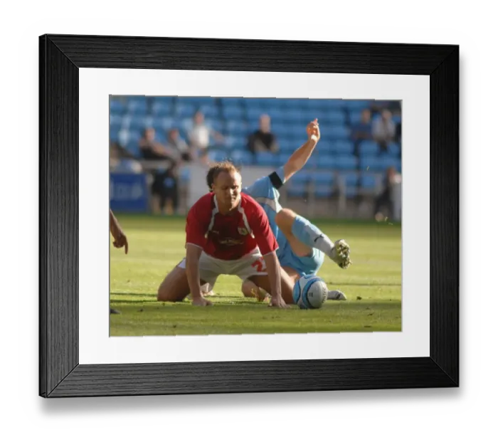 Framed Print : Intense Rivalry: Lee Trundle's Battle on the Field - Coventry City vs. Bristol City Framed Print : Intense Rivalry: Lee Trundle's Battle on the Field - Coventry City vs. Bristol City