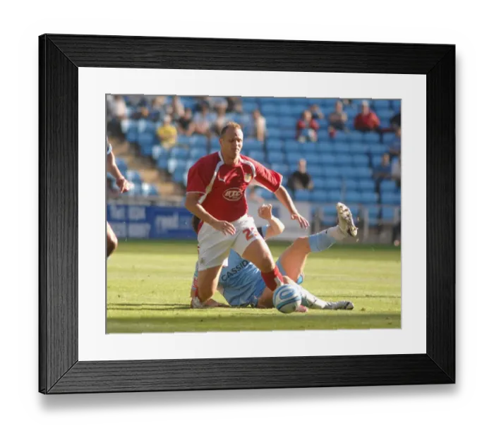 Framed Print : Intense Rivalry: Lee Trundle's Epic Duel - Coventry City vs. Bristol City: A Football Battle