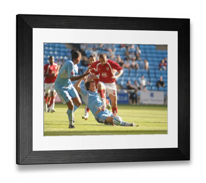 Framed Print : Intense Rivalry: Lee Trundle's Battle - Coventry City vs. Bristol City