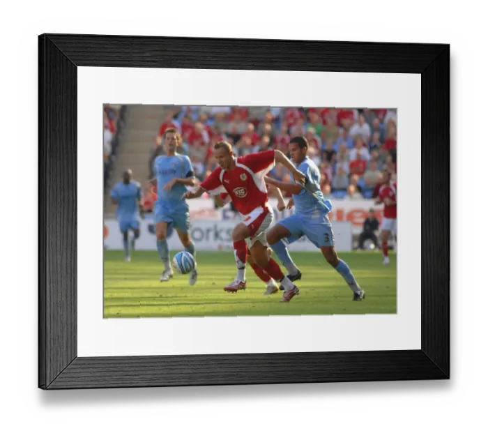 Framed Print : Football Rivalry: Lee Trundle's Intense Moment at Coventry City vs. Bristol City Framed Print : Football Rivalry: Lee Trundle's Intense Moment at Coventry City vs. Bristol City