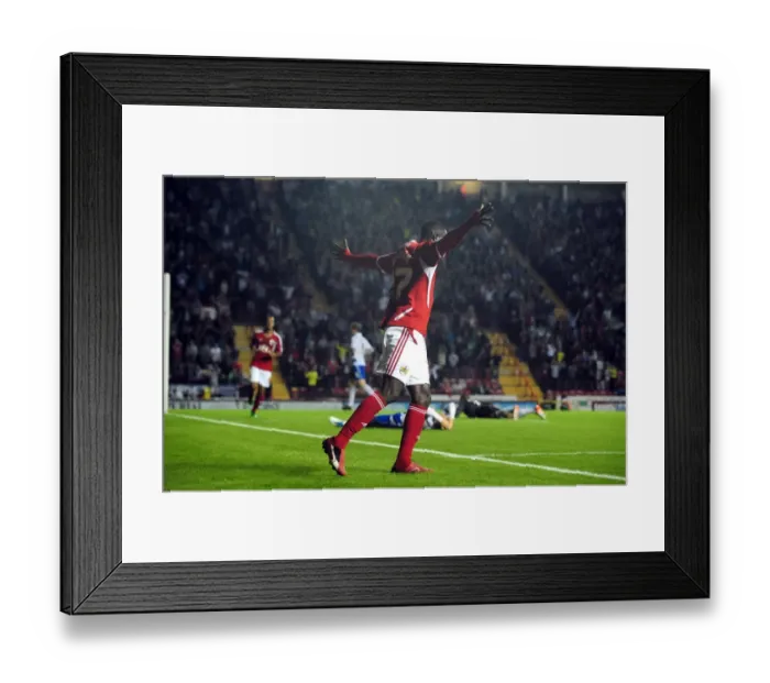 Framed Print : Bristol City's Albert Adomah Scores Championship Opener Against Reading (September 2011): A Memorable Goal