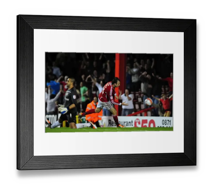 Framed Print : Brett Pitman's Goal Celebration: Bristol City vs. Reading, Championship 2011 Framed Print : Brett Pitman's Goal Celebration: Bristol City vs. Reading, Championship 2011