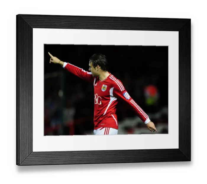 Framed Print : Brett Pitman's Euphoric Goal: Championship 2011 - Bristol City vs. Reading Framed Print : Brett Pitman's Euphoric Goal: Championship 2011 - Bristol City vs. Reading