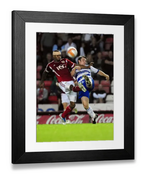 Framed Print : Championship Clash: Marvin Elliott vs. Jay Tabb - September 2011, Bristol City vs. Reading Framed Print : Championship Clash: Marvin Elliott vs. Jay Tabb - September 2011, Bristol City vs. Reading