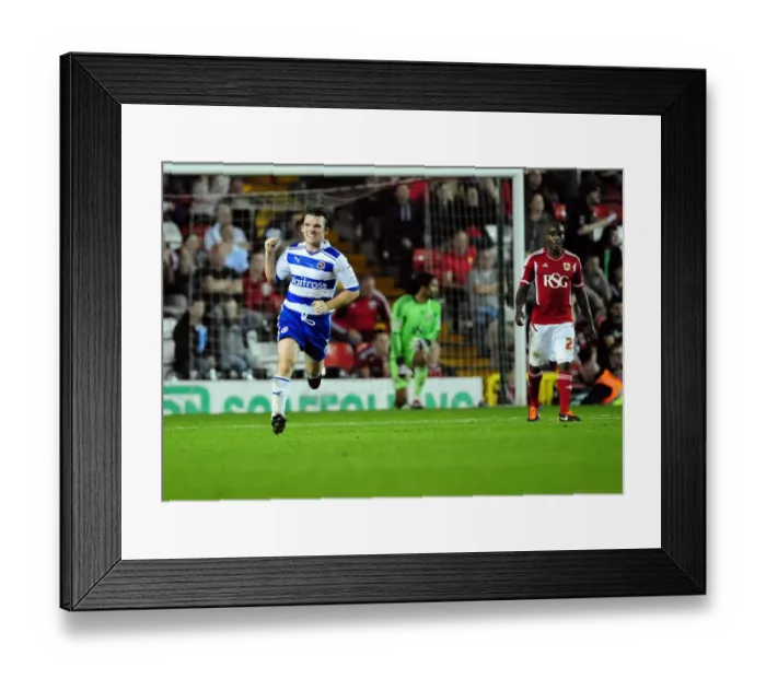 Framed Print : Bristol City FC: Jay Tabb Scores Late Winner Against Reading in Championship Match, September 2011 Framed Print : Bristol City FC: Jay Tabb Scores Late Winner Against Reading in Championship Match, September 2011