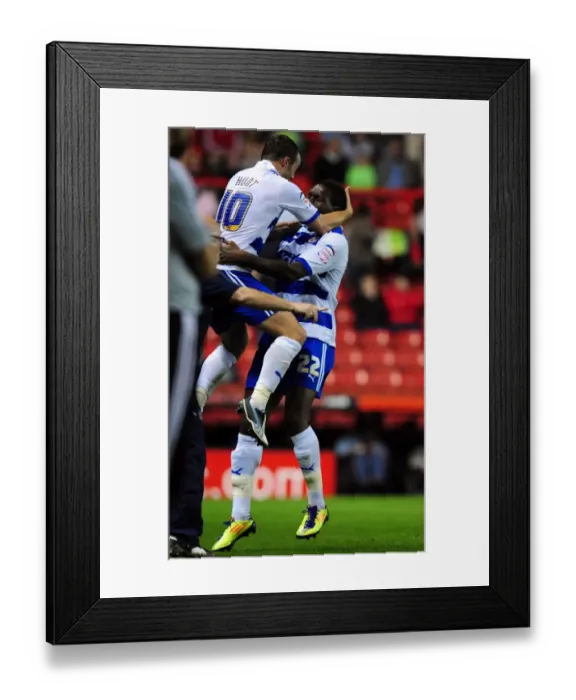Framed Print : Late Drama: Mathieu Manset Scores Last-Minute Winner for Bristol City Against Reading in Championship Match (September 2011)