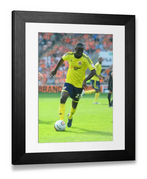 Framed Print : Albert Adomah of Bristol City in League Cup Clash against Blackpool - 01 / 10 / 2011 Framed Print : Albert Adomah of Bristol City in League Cup Clash against Blackpool - 01 / 10 / 2011
