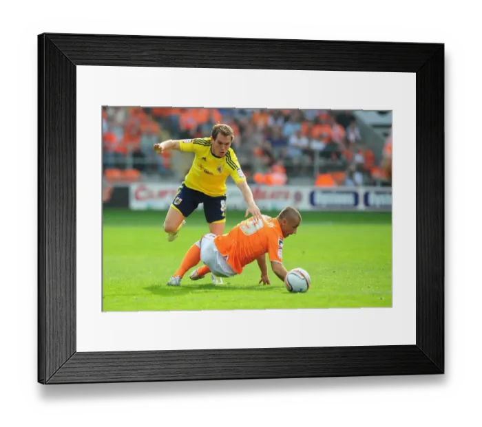 Framed Print : Intense Rivalry: Neil Kilkenny vs. Kevin Phillips - League Cup Battle, October 1, 2011 (Blackpool vs. Bristol City) Framed Print : Intense Rivalry: Neil Kilkenny vs. Kevin Phillips - League Cup Battle, October 1, 2011 (Blackpool vs. Bristol City)