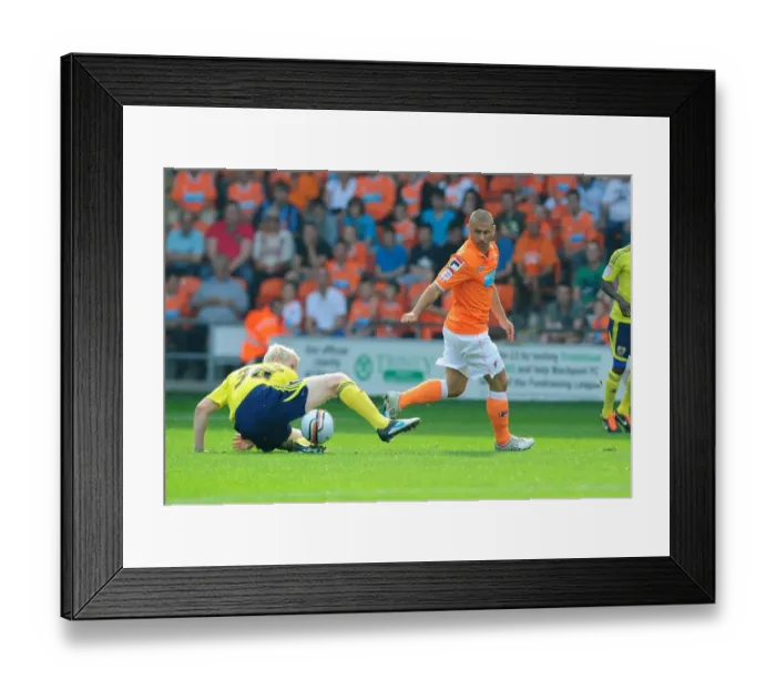 Framed Print : Ryan McGivern vs. Kevin Phillips: Tackle in Blackpool v Bristol City League Cup Match - 01 / 10 / 2011 Framed Print : Ryan McGivern vs. Kevin Phillips: Tackle in Blackpool v Bristol City League Cup Match - 01 / 10 / 2011