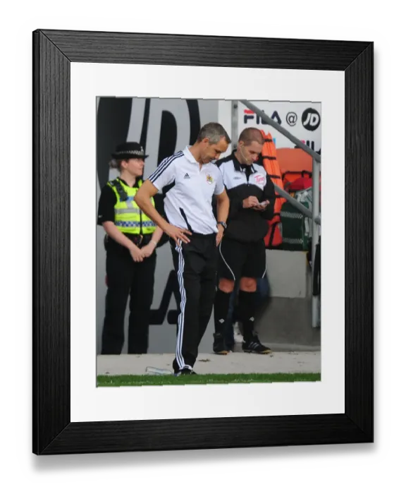 Framed Print : Keith Millen and Bristol City Face Blackpool in League Cup Match - 01 / 10 / 2011