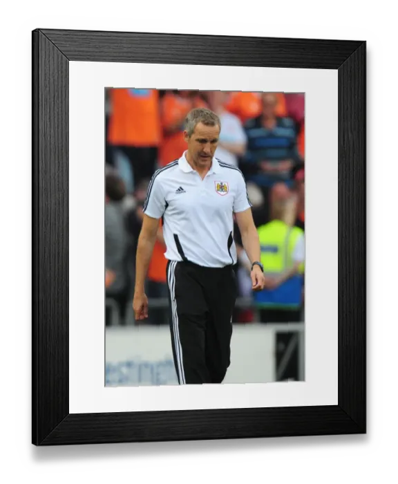 Framed Print : Keith Millen and Bristol City Face Blackpool in League Cup Clash - October 1st, 2011