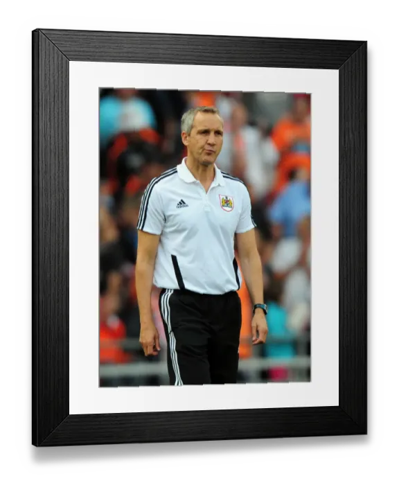 Framed Print : Keith Millen Leads Bristol City in League Cup Showdown against Blackpool - October 1, 2011 Framed Print : Keith Millen Leads Bristol City in League Cup Showdown against Blackpool - October 1, 2011
