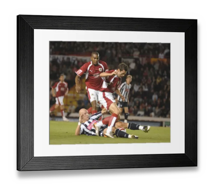Framed Print : Ivan Sproule's Unforgettable Moments: Bristol City vs. West Brom