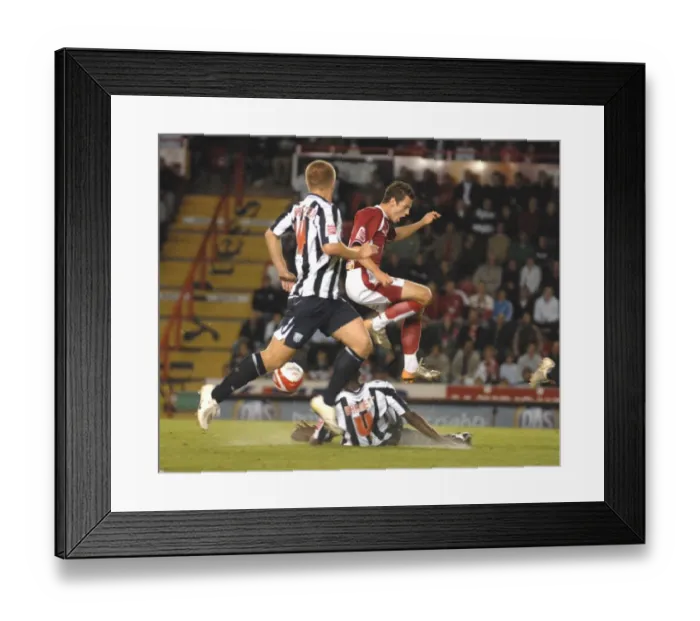 Framed Print : Ivan Sproule's Unforgettable Moments: Bristol City vs. West Brom