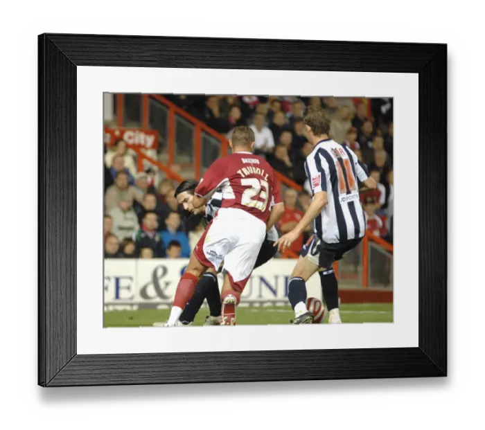 Framed Print : Bristol City's Lee Trundle in Action Against West Brom
