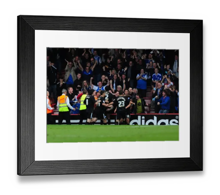Framed Print : George Boyd's Thrilling Goal Celebration with Peterborough Fans - Bristol City vs. Peterborough United, Championship Match (15 / 10 / 2011) Framed Print : George Boyd's Thrilling Goal Celebration with Peterborough Fans - Bristol City vs. Peterborough United, Championship Match (15 / 10 / 2011)