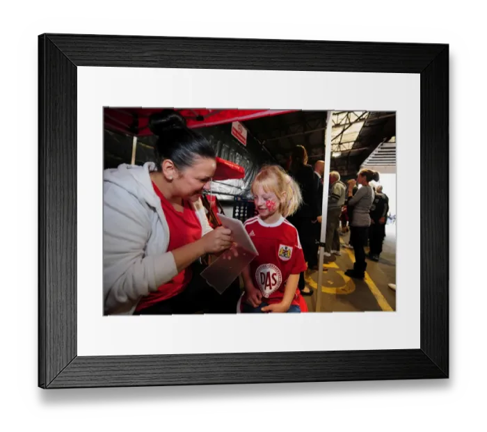 Framed Print : Bristol City vs. Peterborough United: A Football Rivalry Unfolds - Season 11-12