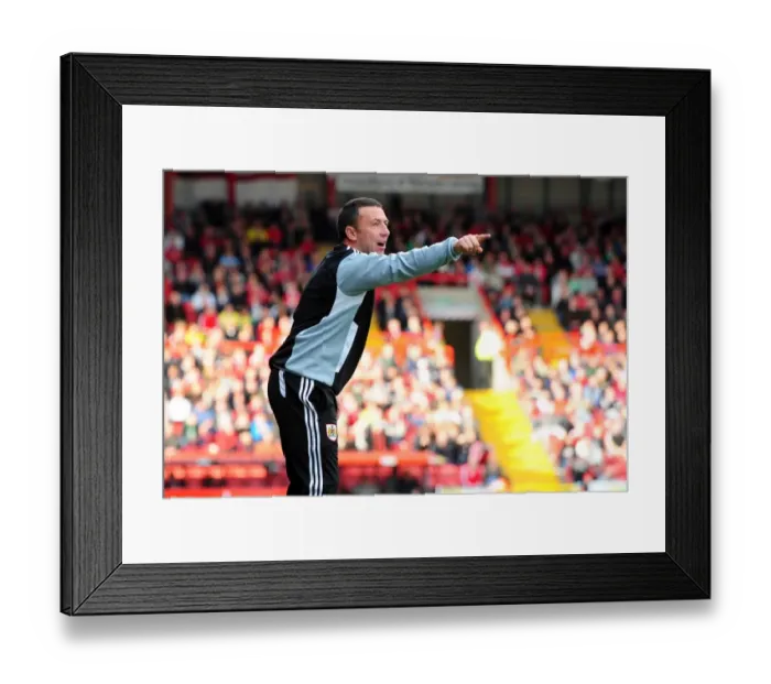 Framed Print : Derek McInnes Leads Bristol City in Championship Clash against Birmingham City at Ashton Gate Stadium (October 23, 2011) Framed Print : Derek McInnes Leads Bristol City in Championship Clash against Birmingham City at Ashton Gate Stadium (October 23, 2011)