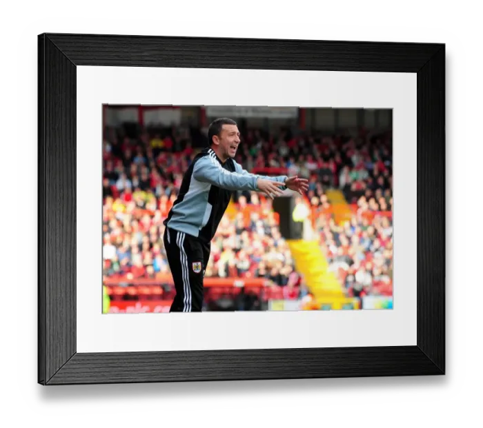 Framed Print : Derek McInnes Leads Bristol City in Championship Match against Birmingham City at Ashton Gate Stadium (October 23, 2011) Framed Print : Derek McInnes Leads Bristol City in Championship Match against Birmingham City at Ashton Gate Stadium (October 23, 2011)