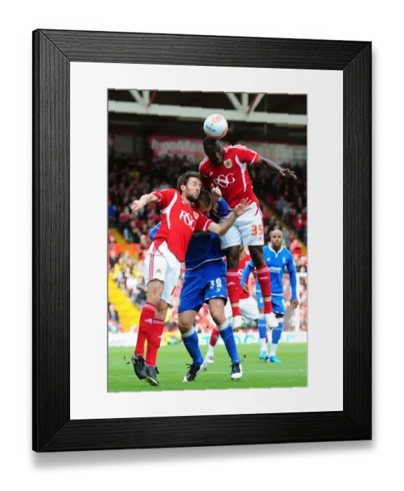 Framed Print : Bristol City vs Birmingham City: Damion Stewart and Cole Skuse Battle for High Ball in Championship Match, 23rd October 2011 Framed Print : Bristol City vs Birmingham City: Damion Stewart and Cole Skuse Battle for High Ball in Championship Match, 23rd October 2011