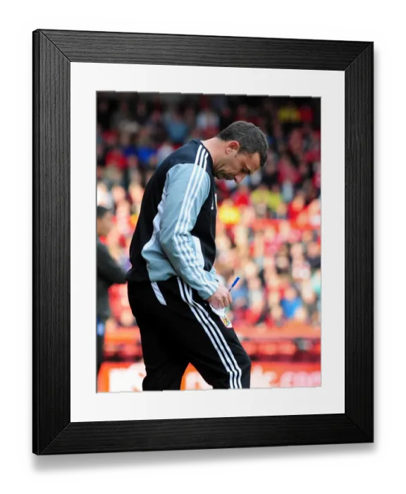 Framed Print : Derek McInnes Leads Bristol City Against Birmingham City in Championship Match at Ashton Gate Stadium - 23 / 10 / 2011