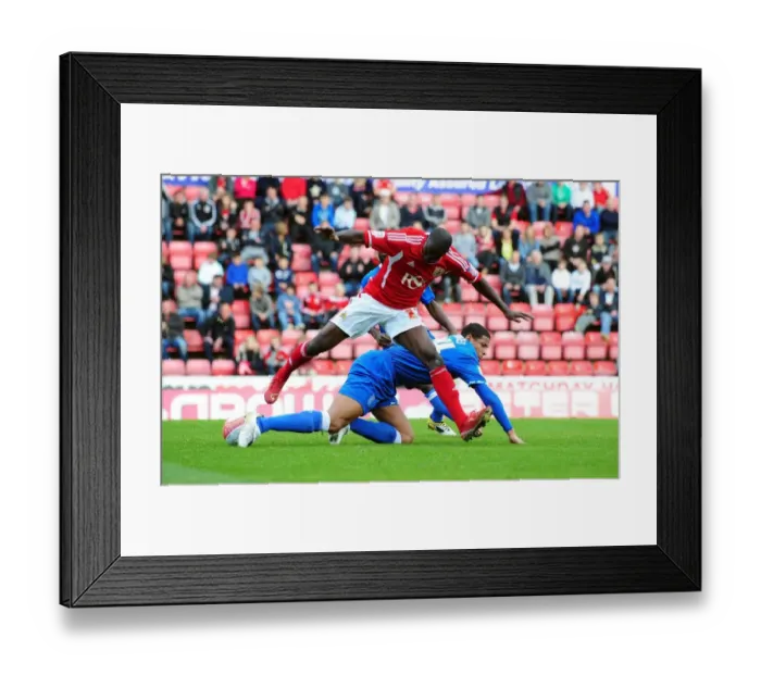 Framed Print : Championship Showdown: Curtis Davies vs Albert Adomah Tackle - Bristol City vs Birmingham City, 23rd October 2011 Framed Print : Championship Showdown: Curtis Davies vs Albert Adomah Tackle - Bristol City vs Birmingham City, 23rd October 2011