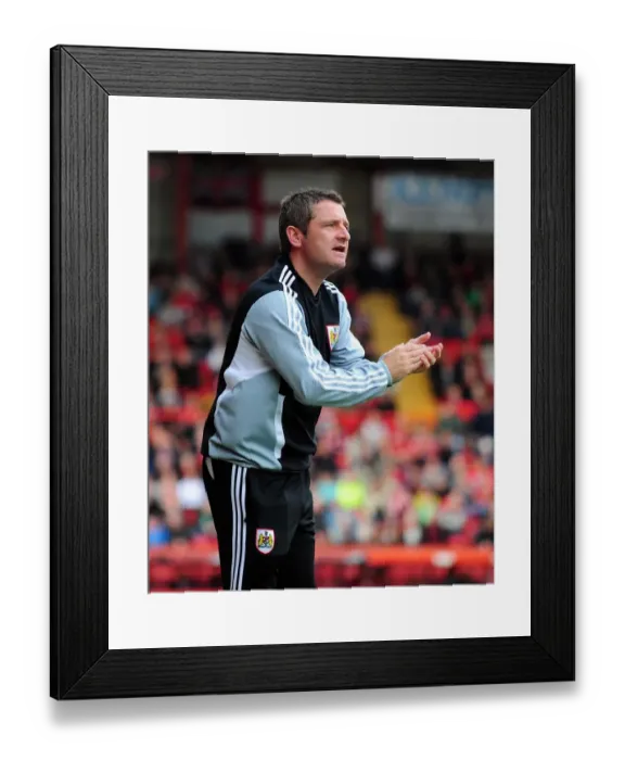 Framed Print : Bristol City vs Birmingham City: Tony Docherty, Championship Matchday - 23 / 10 / 2011
