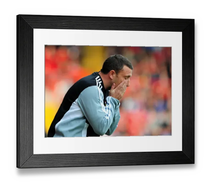 Framed Print : Derek McInnes Leads Bristol City in Championship Clash against Birmingham City at Ashton Gate Stadium - 23 / 10 / 2011 Framed Print : Derek McInnes Leads Bristol City in Championship Clash against Birmingham City at Ashton Gate Stadium - 23 / 10 / 2011