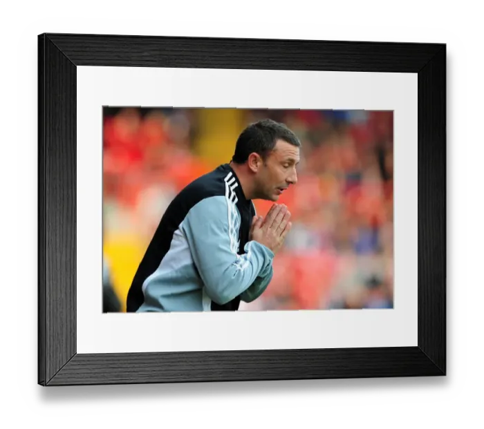 Framed Print : Derek McInnes Leads Bristol City in Championship Match against Birmingham City at Ashton Gate Stadium - 23 / 10 / 2011 Framed Print : Derek McInnes Leads Bristol City in Championship Match against Birmingham City at Ashton Gate Stadium - 23 / 10 / 2011