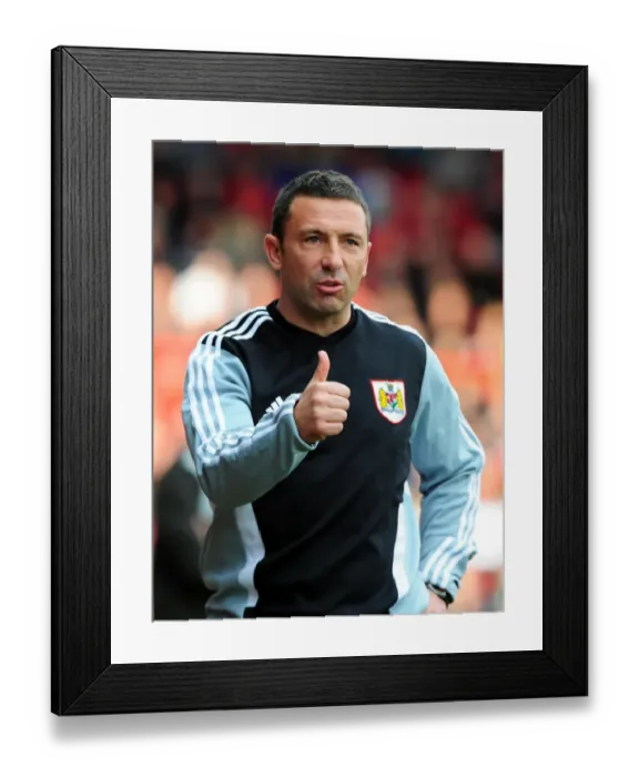 Framed Print : Derek McInnes Leads Bristol City in Championship Match against Birmingham City at Ashton Gate Stadium (October 23, 2011) Framed Print : Derek McInnes Leads Bristol City in Championship Match against Birmingham City at Ashton Gate Stadium (October 23, 2011)