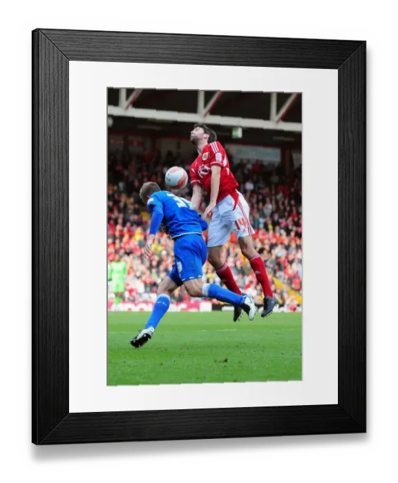 Framed Print : Championship Clash: Cole Skuse vs Chris Wood - October 2011, Bristol City vs Birmingham City Framed Print : Championship Clash: Cole Skuse vs Chris Wood - October 2011, Bristol City vs Birmingham City