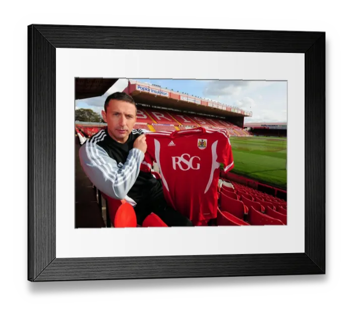 Framed Print : New Manager Derek McInnes Kicks Off Championship Season at Ashton Gate Stadium (2011) Framed Print : New Manager Derek McInnes Kicks Off Championship Season at Ashton Gate Stadium (2011)