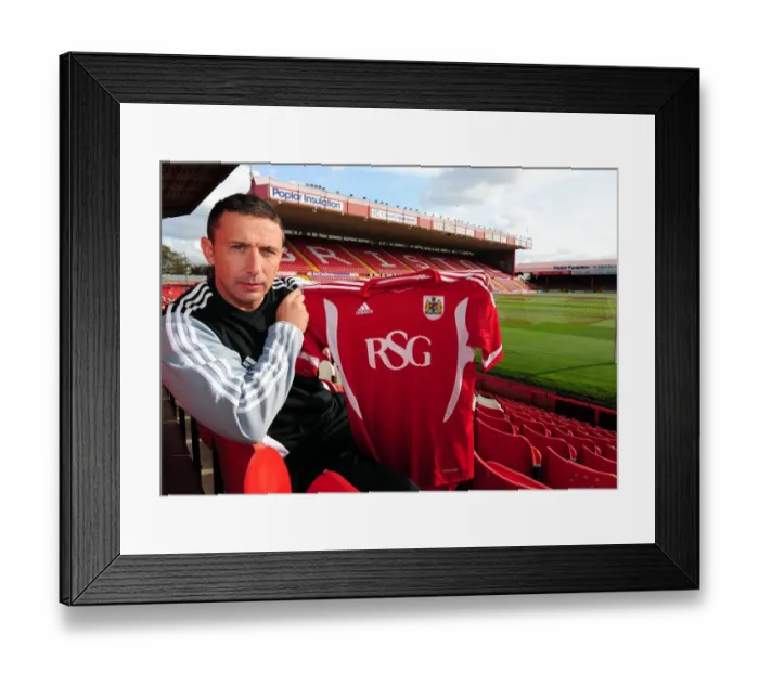 Framed Print : Derek McInnes Kicks Off Bristol City's Championship Campaign at Ashton Gate Stadium (2011) Framed Print : Derek McInnes Kicks Off Bristol City's Championship Campaign at Ashton Gate Stadium (2011)