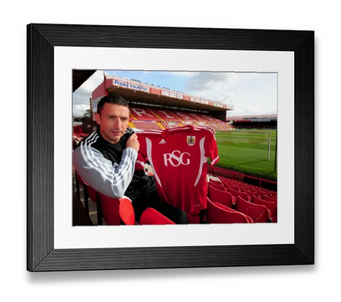 Framed Print : New Manager Derek McInnes Kicks Off Championship Season at Ashton Gate Stadium (2011) Framed Print : New Manager Derek McInnes Kicks Off Championship Season at Ashton Gate Stadium (2011)