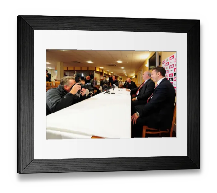 Framed Print : Derek McInnes Holds First Press Conference as New Bristol City Manager (October 2011, Championship) Framed Print : Derek McInnes Holds First Press Conference as New Bristol City Manager (October 2011, Championship)