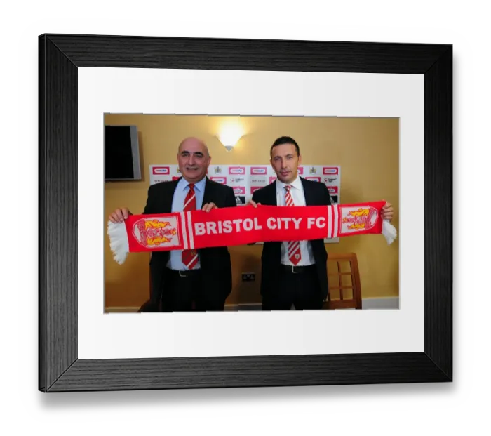 Framed Print : Championship Clash: Derek McInnes vs. Bristol City at Ashton Gate Stadium - October 2011 Framed Print : Championship Clash: Derek McInnes vs. Bristol City at Ashton Gate Stadium - October 2011