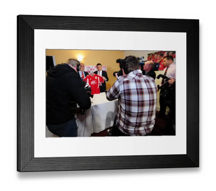 Framed Print : Championship Showdown: McInnes vs. Bristol City - October 2011 - Football Rivalry in the Championship - Ashton Gate Stadium