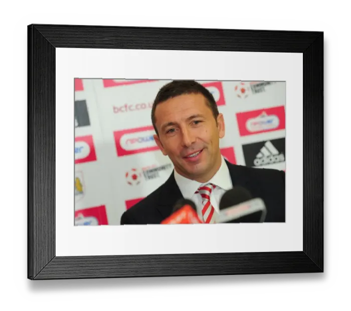 Framed Print : Championship Showdown: McInnes vs. Bristol City at Ashton Gate Stadium (October 20, 2011)